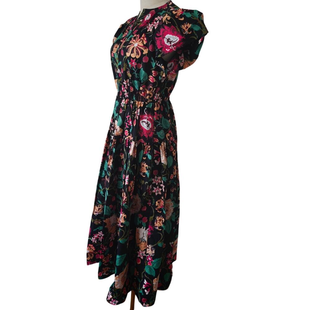 Ulla Johnson Marin floral cotton poplin midi dress - Picture 7 of 9